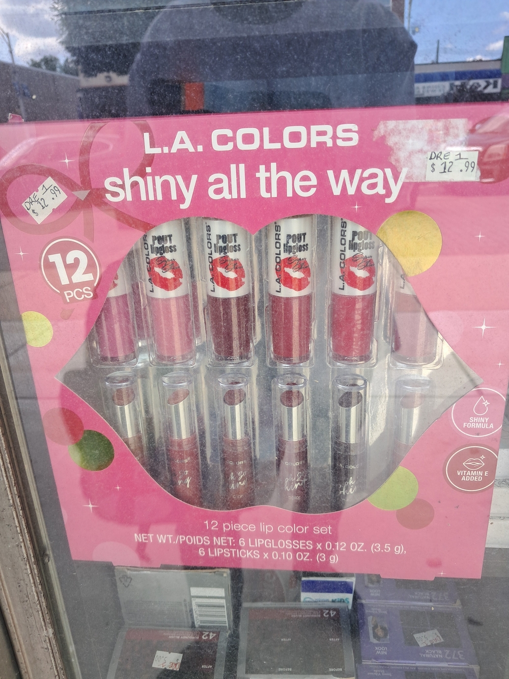 L.A. COLORS Shiny All The Way Lip Color Set - Pink Assortment